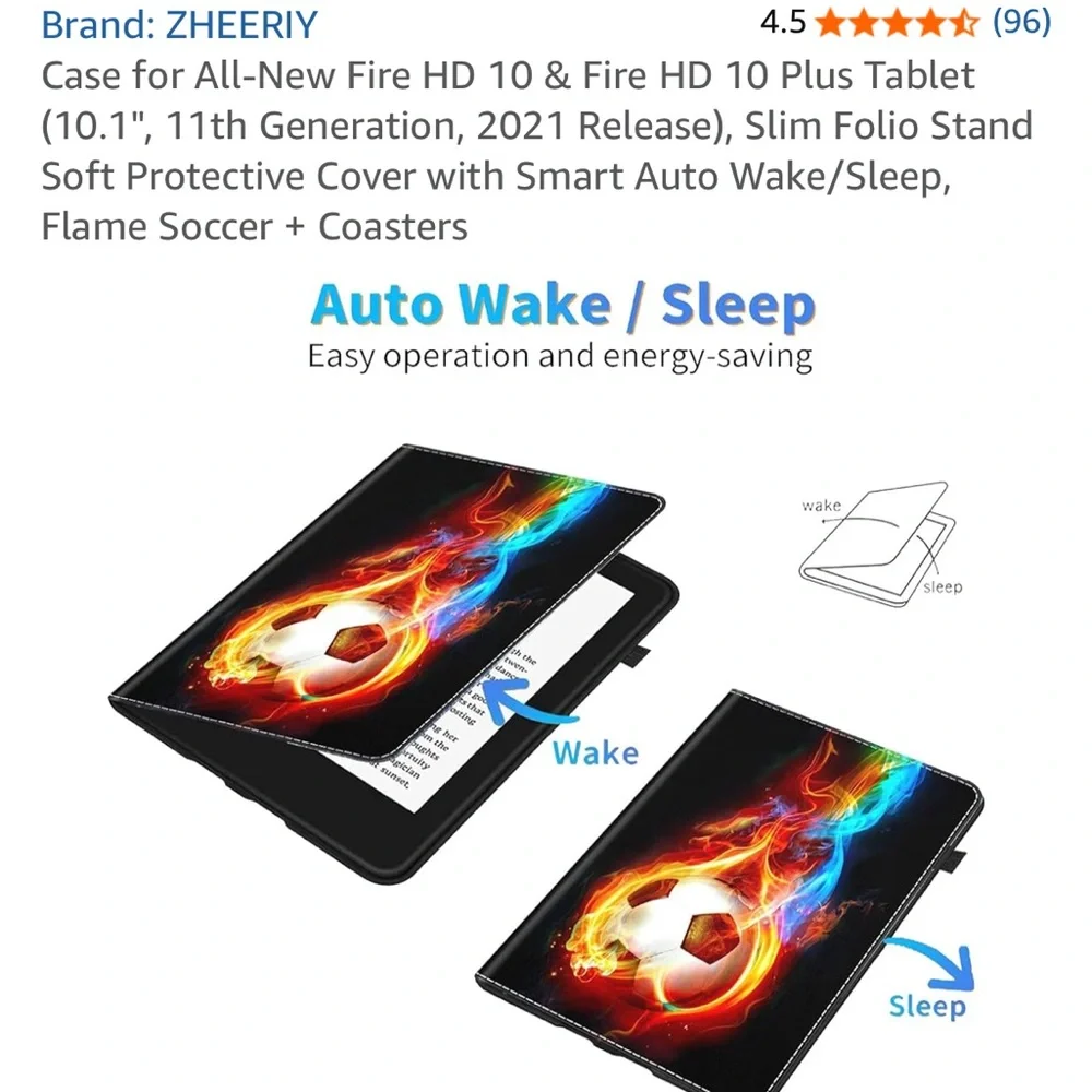 Fire HD 10 and 10 plus tablet cover